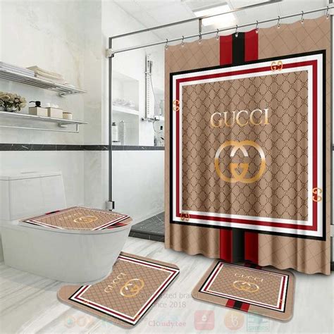 gucci bathroom set with shower curtain